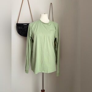 BURTS BEE BABY Green Long Sleeve Organic Cotton Pocket Tee